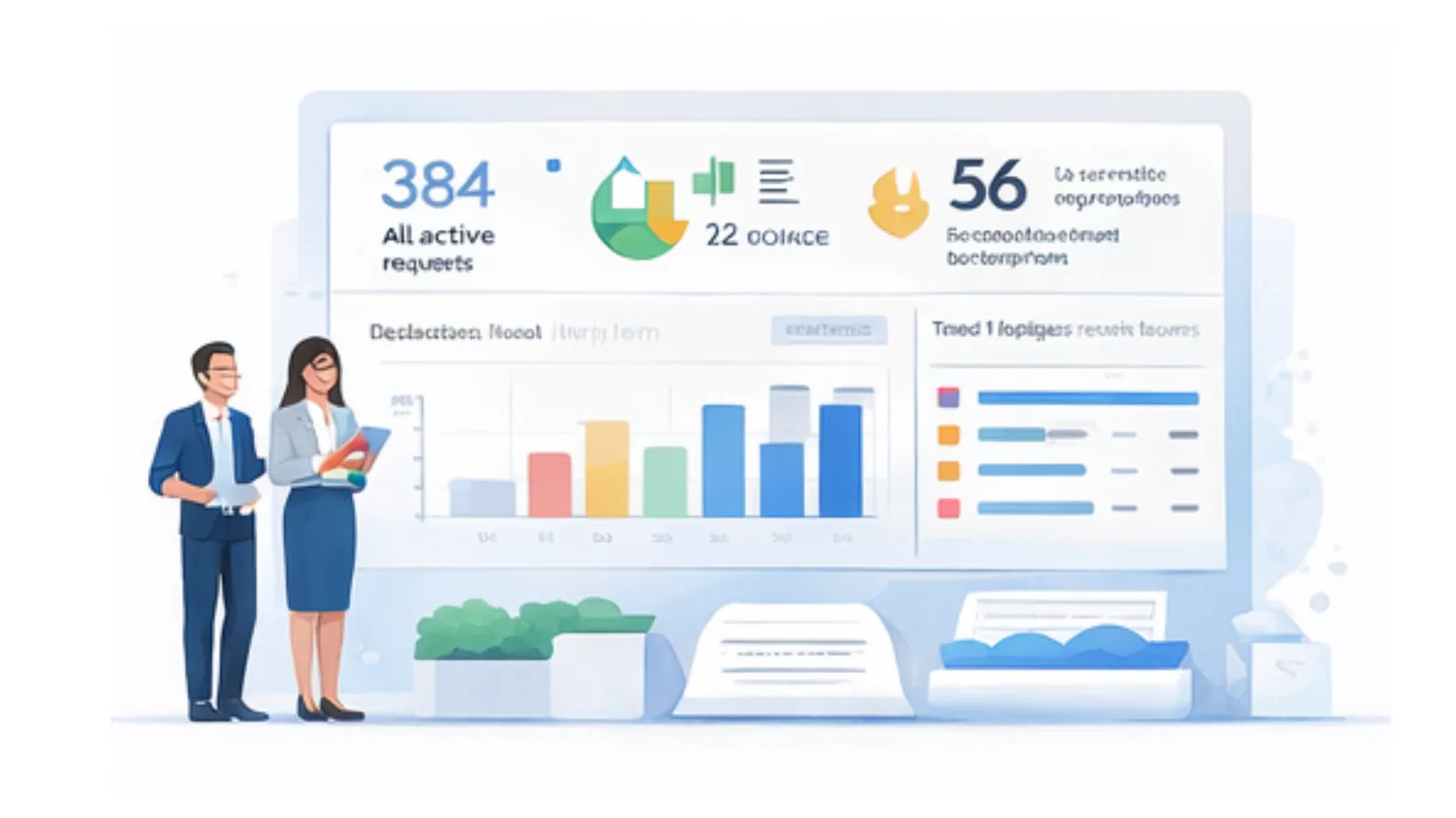 Operational metrics provide visibility without manual reporting
